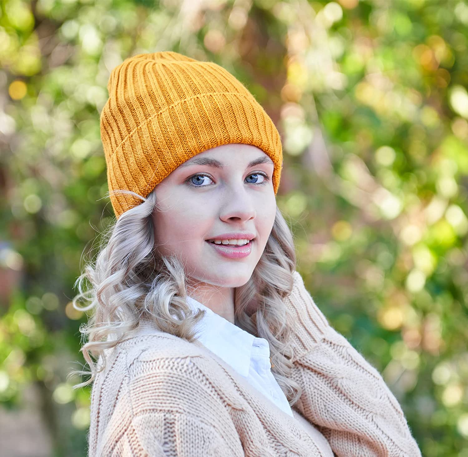 Connectyle Classic Men's Warm Winter Hats Thick Knit Cuff Beanie Cap with Lining - Image 6